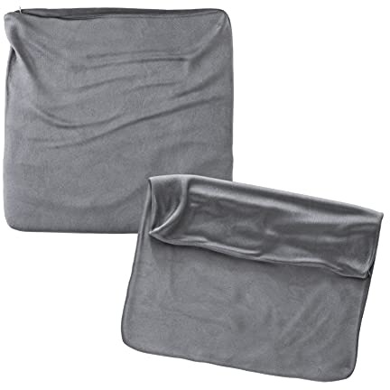 RC ocio Cojines Sofa 45x45 Color Gris Pack de 2 Fundas de cojin Decorativos para Sofa, Cama, Salon/Funda de Terciopelo Elegantes y Modernas para la decoración del hogar sin Relleno