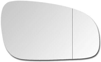 Ersatzspiegelglas Spiegelglas zum Kleben Außenspiegel Rechts Asphärisch passend für VOLVO S80 1999-2003