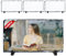 SUEMX 4 Pcs Sublimation Schiefer Blanks Foto Bilderrahmen, 12×22 cm glänzende Oberfläche Sublimation Rock Fotorahmen für Hochzeit, Valentinstag