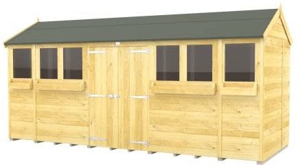 Total Sheds 16x6 Apex Summer Shed Double Doors Fast 2-5 Days Delivery Anywhere In The U.K