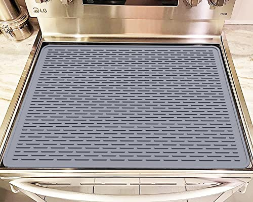 Silicone Electric Stove Top Cover,Glass Stove Top Protector for Ceramics，<27.75X19.75> Multipurpose Mat