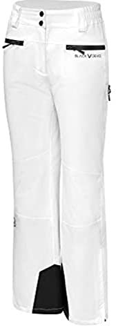 Black Crevice Damen Skihose, 10.000mm Wassersäule, atmungsaktiv, weiß, 36