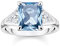 THOMAS SABO Damen Ring Aqua Stein Silber 925 Sterlingsilber TR2362-059-1