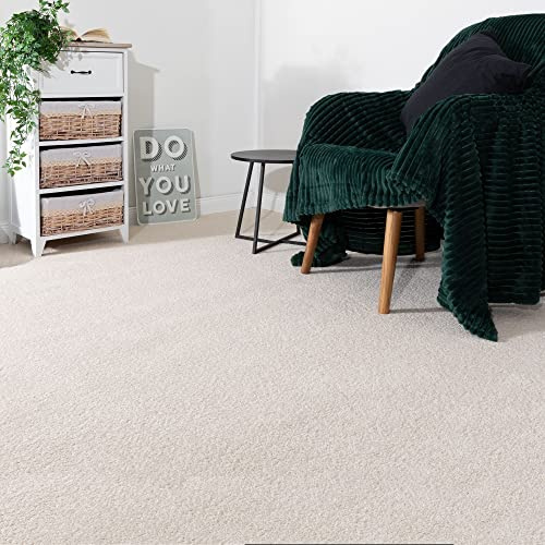 Steffensmeier Teppichboden Ibiza | Auslegware | Kinderzimmer,Wohnzimmer,Schlafzimmer und Jugendzimmer | Creme, Größe: 200x100 cm
