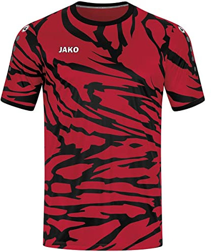 JAKO Herren Trikot Animal (Kurzarm), Sportrot/Schwarz, M