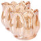 Générique 2pièces Bougeoirs Verre Supports De Bougies Élégants pour Décor De Table Et Événements Spéciaux Style Rétro Et Romantique