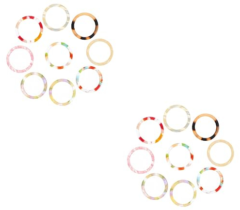 PACKOVE Strg-Ring 18 Stk Ring Einfacher Finger Schmuck Acotar Ziemlich Acetatfolie Ringd