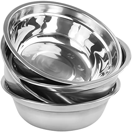 Afromy 4-Pack Stainless Steel Mixing Bowls, Salad Mixing Steel Bowl
