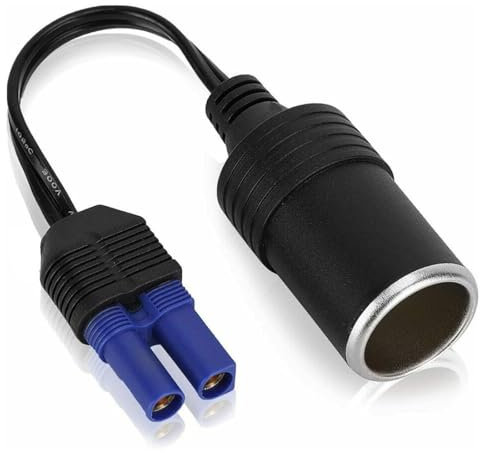 G48CS EC5 auf Zigarettenanzünder Adapter für 12V Auto-Notfall-Starthilfe – EC5 Stecker auf Zigarettenanzünder Anschluss, Notstart Batteriekabel