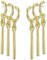 Emibele Zoro Ohrringe, Anime Ohrhänger Kostüm Cosplay, Piercing Manschette Klaue Tropfen Ohrringe Schmuck Geschenk für Anime Zoro Liebhaber Fans, Gold