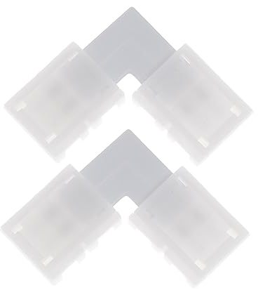 Gadpiparty 10St led lichterband led lichtband verbinder LED Lichtband Zubehör LED Strip Verlängerung Lichtleiste Schnalle für Lichtband Clip für Lichtband Ecke Adapterplatine Weiß