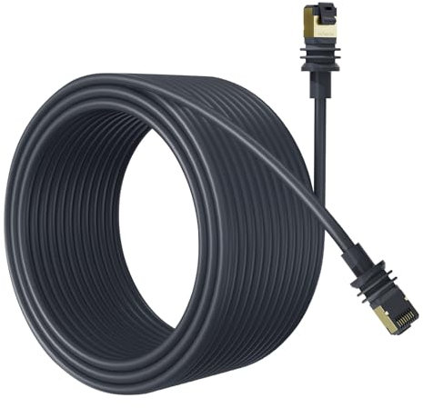 BarBaren for Starlink Cable Gen 3/Mini, 147 FT/45M Starlink Replacement Cable for Gen 3 - Waterproof Gray (147 FT/45M)