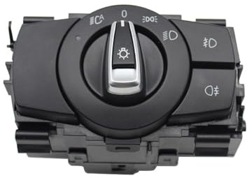 Compatibile con B&M&W Serie 1 3 X1 per E87 E82 E90 E91 E92 E93 E84 Faro Dell'auto Interruttore Pulsante Faro Interruttore Controllo fari Auto (Color : 1)