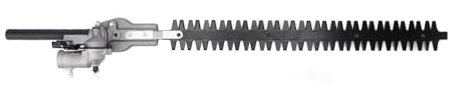Pole Hedge Trimmer Attachment Head, Multi Angle Steel Blades, Easy Installation, Great Results, Designed with, Achieve Multiple Uses with, for Trimming Hedges, Bushes and Shrubs