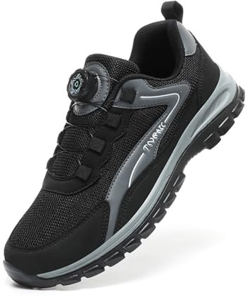 S3 Sicherheitsschuhe Herren Leichte Arbeitsschuhe Unisex Adult Safety Shoes Sportliche Wasserdicht Drehverschluss Schuhe Herren Ohne Stahlkappe Arbeiten Schuhe