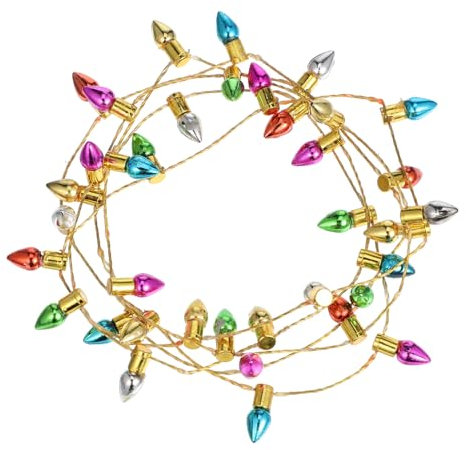 ORFOFE Schnur Puppenhaus Lichter Kugeln Kleine Lichterkette Tunnel Mini Weihnachtslichterkette Weihnachtslichterkette Girlande Bastellichter Für Projekte Lichterkette Aus