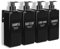 REAQUE Seifenspender Wandbefestigung Ohne Bohren, 500ml Seifenspender Manueller Spender für Duschgel/Shampoo/Desinfektionsmittel, Spülmittelspender für Dusch (500ml Schwarz)