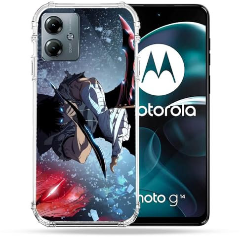 Cokitec Coque Renforcée pour Motorola G14 4G Manga Solo Leveling Sung Epee