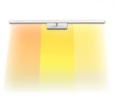 INNOVATE LED Spiegelleuchte Spiegelschrank Bad Weiß [LED Lampe 230 V ColourSwitch schwenkbar] Bild Badezimmer Spiegelschrank I Schrankbeleuchtung Badezimmerschrank I Spiegelleuchte Bad Bilderlampe