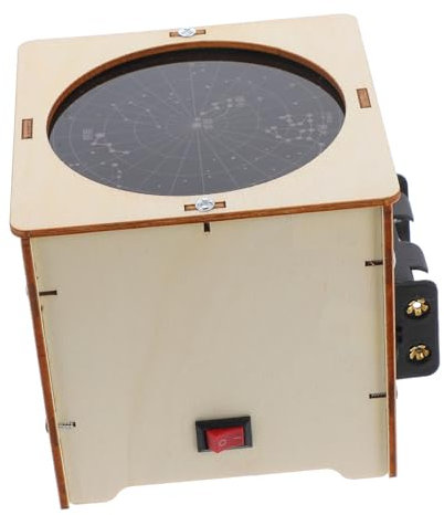 Toyvian Diy Wooden Star Projector Handmade Night Light for Bedroom Luminous Non Slip Space Projector for Boys and Girls