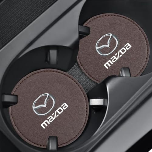 2 Stück Auto Getränkehalter Untersetzer für Mazda MX-5 MX5 Black & White/Mithra/Niseko / 20th /25th Anniversary 2005-2015,Anti-Rutsch Silikon Einsatz für Kaffeebecher,Auto Becherhalter für Auto