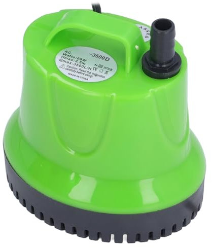 Bomba de Agua del Buzo del Acuario, 60 W 60 W Bomba de Agua Sumergible Fácil Renunciar 925 GPH 11.5 Pies Estanque (EU enchufe 220-240V)