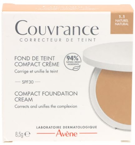 Avène Compact Crème Foundation 1.1 Natural 8.5gr Full Cover