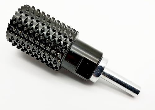 Holz Zylinderfräser Raspel Ø 30mm Länge 60 mm M14 Innengewinde für Winkelschleifer + Rundschaft Adapter für Akkuschrauber