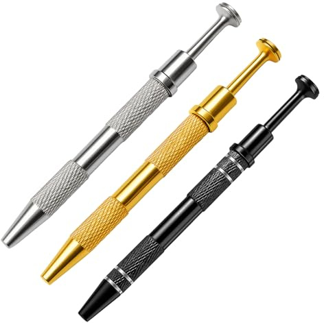 Jetstream 3 Stück Piercing Zange Kugelhalter, Piercing Kugel Aufdreher, 4-Finger-Griffwerkzeuge, Schmuckentnahmewerkzeuge, Durchbohrte Kugelförmige Greifwerkzeuge, Geeignet für Chips, Uhren, Brillen
