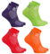 Rainbow Socks - Donna Uomo Sportive Calze Antiscivolo ABS di Cotone - 4 Paia - Naranja Rojo Verde Porpora - Tamaño 44-46