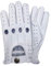 Handschuhe Fahren 100% Leder Stil retro für Herren Komfort und sicher Chauffeur - Weiß, Medium