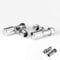 Greened House Modern Small Chrome Angled Radiator/Towel Rail Valve Set for 10mm Pipework Central Heating & Column Radiators Also