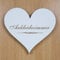 Heart SignANKLEIDEROMMER Approx. 13 x 12 cm Self-Adhesive Door Sign Decorative Sign Home Accessories Dressing Room