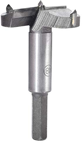 KATUR 48mm Forstner-Bohrer, Bohrer für Holzbearbeitung, Lochsäge für Scharniere, Bohrer für Holzbohrer, Hartmetallspitze, Rundschaftfräsen für Scharniere, Sperrholz, MDF (48mm)
