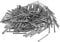 sourcing map Finishing Nails Hand-Drive Hardware Carbon Steel Nail 30mm 1.2-inches 100pcs, Silver