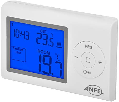 cronotermostato Termostato Digitale Programmabile Per Caldaia A Gas Murale Da Parete Alimentato Con 2 Pile AAA