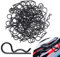 MMOBIEL Universal-RC-Body-Klemmen, flach, R-Pins für 1/10–1/12 Teile für RC Car / Offroad-Buggy / Truck-Verkleidung, schwarz, 50 St.