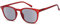 NEW VISION Lesebrille mit Sonnenschutz Getönt Lesehilfe Sehhilfe Sonnenbrille Sonnenlesebrille mit sehstärke Damen Herren NV1126-SG (ROT, 2.5, Diottria)