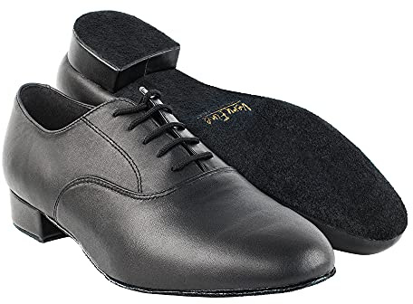 Very Fine Mens Wide Adrian Leather Ballroom Salsa Tango Waltz Latin Smooth Swing Dance Shoe Black US 10.5 Wide