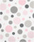 WANDfee Wandtattoo Punkte I pastell rosa grau I Wandsticker Wandaufkleber Wanddeko für Kinderzimmer Babyzimmer Mädchen Junge