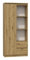 CDF Office Bücherregal RS-80 Bily | Farbe: Eiche Artisan | Für Wohnzimmer, Büro, Arbeitszimmer | Modern | Regal für Bücher und Spielzeug | Ideal für Kinderzimmer, Teenager, Jugendzimmer