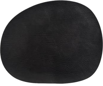 RAW - Buffalo placemat - Recycled leather - 1 pc - Black