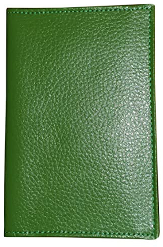 MAMJACK® - Porte Papier Voiture en Cuir - Format 4 Volets - étui Carte Grise, permis de Conduire, Carte d'identité, Assurance, Cartes, très Complet, Cuir Souple pour Homme ou Femme (Vert)