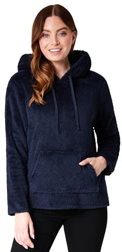 CityComfort Felpa Donna con Cappuccio - Felpa Pile Donna Ragazza S-XL Felpe Pelose Pesanti da Casa - Abbigliamento Donna Invernale (Blu, L)