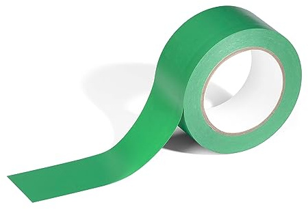 Durable Duraline Basic Markierungsband, 50 mm x 33 m, grün, 104405 | Selbstklebendes Bodenmarkierungsband für Objekte und Flächen, Weich-PVC mit Kautschukkleber, 0,16 mm Stärke, 1 Stück