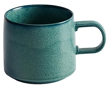 PIPONS Tea Cups Mugs Mugs Breakfast Mug Fruit Plate Household Ceramic Coffee Cup Mug Cutlery Set Coffee Mugs Cappuccino Cups (Color : C, Size : 401-500ml)