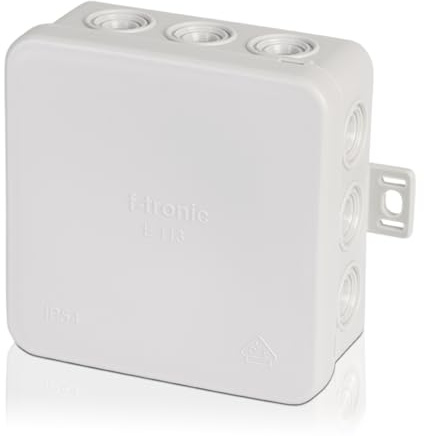 10 Stück Feuchtraum Abzweigkasten E113 85x85x40mm grau
