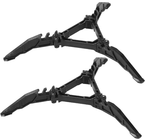 2Pcs Camping Stove Fuel Can Stabilizer, Mini Foldable Outdoor Hiking Cooking Gas Tank Bracket,Foldable Outdoor Cartridge Canister Tripod (Black)
