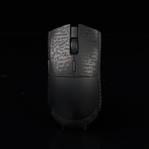 Hokeyio Nastro adesivo antiscivolo per mouse per Razer Viper V3, antiscivolo, pretagliato, facile da installare, per PC Gaming CS, nero