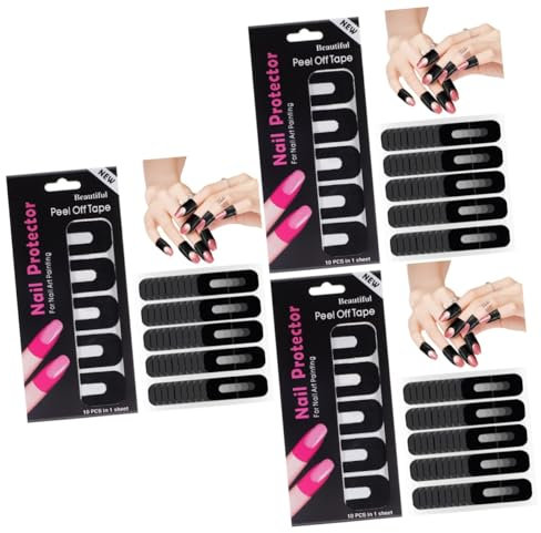 FOMIYES 300blätter Nail Protectors Für Gelpolitur Nagellackschutz Aufkleber Einfach Anwendung Für Sauberes Lackieren Und Nagelkunst Für Und Nägel